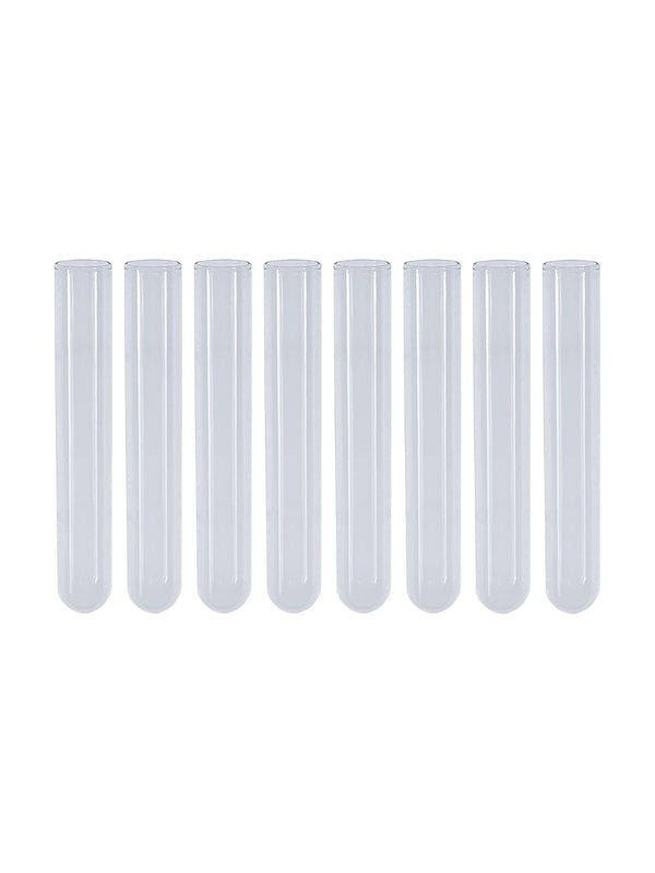 MUHWA 250pcs Borosilicate Glass Test Tubes, 12×75mm Round Bottom Lab Tubes