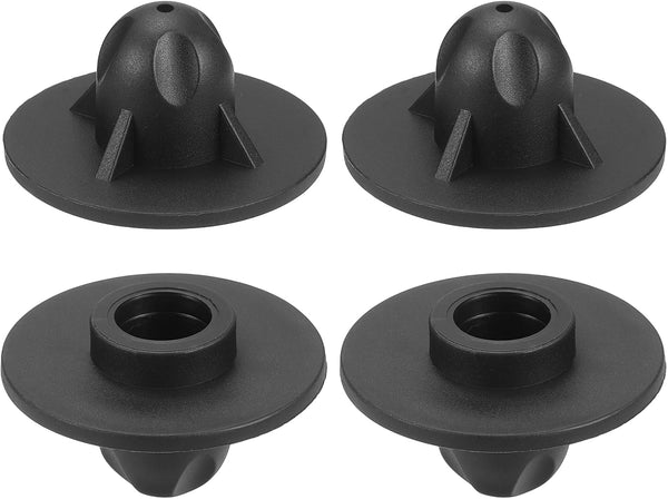 uxcell 4Pcs Camping Chair Foot Cover, 0.55 Inch Plastic Table Legs Feet
