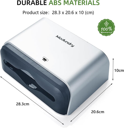 200 Wall Mount Paper Towel Dispenser, Multifold Hand Towel Dispenser with Smart Lock, Adhesive No-Drill or Screw