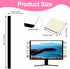 BEIZMHBO 6PCS Set, 4 2 11"x3" Monitor Memo Board Transparent Acrylic Computer Monitor Side Panel Creative Desktop Memo