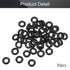 Othmro 30pcs Nitrile Rubber O-Rings, 1.5mm Wire Dia, 4mm Inner Dia, 7mm OD, Black Washers for Sealing
