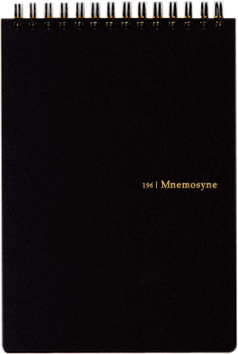 Maruman MNEMOSYNE Notebook - 6.97 x 5.04 Inches (B6), 7mm Ruled, 50 Sheets (N196A), White