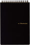 Maruman MNEMOSYNE Notebook - 6.97 x 5.04 Inches (B6), 7mm Ruled, 50 Sheets (N196A), White