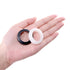 Glarks 200Pcs Black/White Round Rubber Grommet Assortment Kit - 9 Sizes for Electrical Wiring