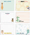 Cute Animal Pun Sticky Note Pads, 4" x 3", Set of 6 Pads, 50 Sheets Per Pad, Trendy Gift Idea