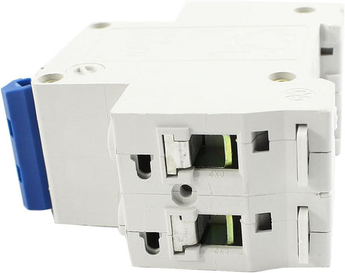 uxcell DZ47-63 35mm DIN Rail Mounting 2-Pole Circuit Breaker AC 230V 400V 10A by sourcing map