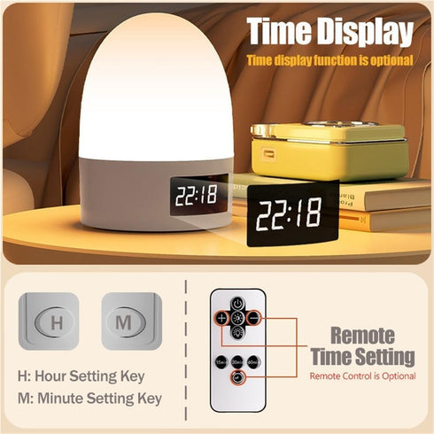 OFAPLFKUR 3 A1) Touch Night Light Rechargeable Color Wireless Baby's Room Bedside Lamp USB LED Night Light Ambient Soft
