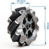 DWWTKL 4WD Programming 15+(Unassembled) DIY Mecanum Wheel Car Kit with Metal Chassis and TT Motor Smart Robot