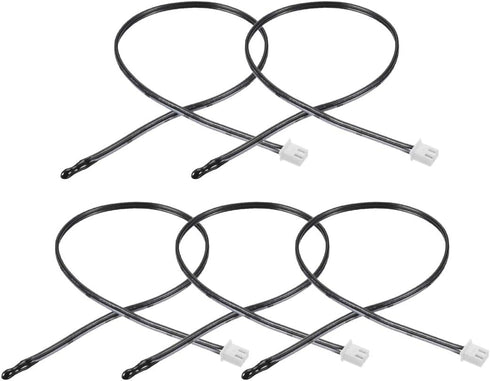 uxcell 5 Pcs 10K NTC Thermistor Probe, 15.7 Inch Epoxy Temperature Sensor for Air Conditioner
