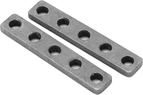 Mending Plates 2Pcs in 1 Bag: Threaded Plate, 5 Holes High Accuracy Rustproof M4 Thread for Robotics Field