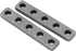 Mending Plates 2Pcs in 1 Bag: Threaded Plate, 5 Holes High Accuracy Rustproof M4 Thread for Robotics Field