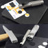 12pcs Kit Round Punch Hollow Punch Steel Chisel - Leather Puncher Cutting Tool for Belts & Canvas