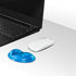 JIKIOU Silicone Gel Wrist Rest Cushion, Heart-Shaped Ergonomic Mouse Pad, Blue 2 Pack