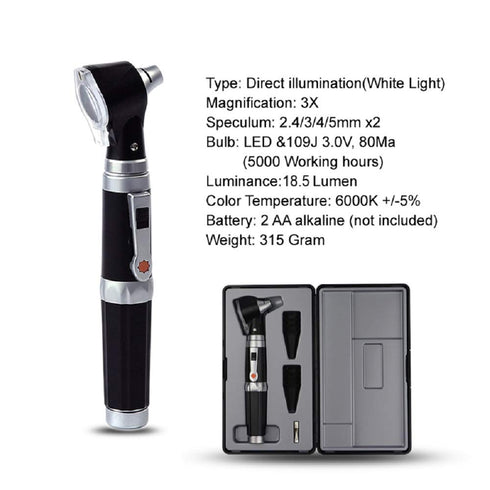 Mini Ear Otoscope, Bysameyee Diagnostic Ear Scope with LED Light, Ear Healthy Tool for Adults, Kids, Pets