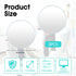 Fiyooau 2Pcs 2 Inch Office Cubicle Mirrors - Self-Adhesive Adjustable Rear View Mirror for Desk - Removable Monitor