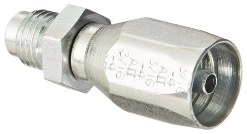 EATON Weatherhead 24704N-304 Flare Male Rigid Fitting, SAE 45 Degree, 3/16" Hose ID, 1/4" Tube Size
