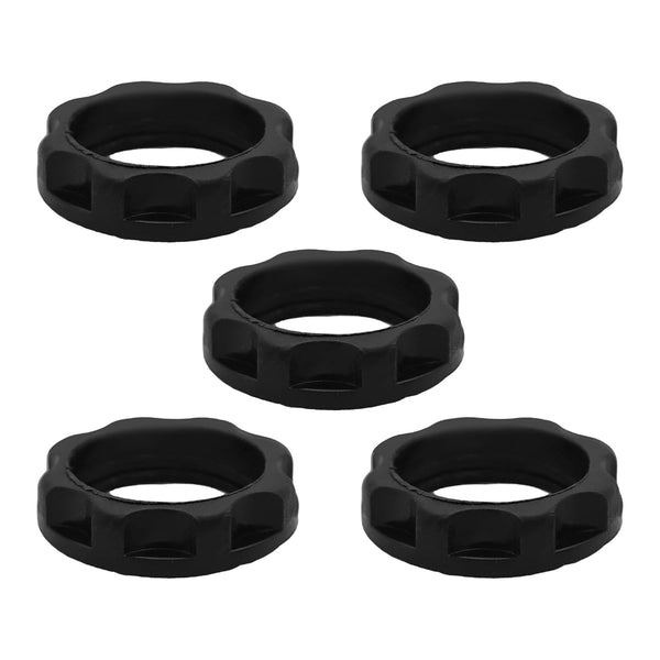Klyeola 5Pcs E12 Light Socket Rings, Plastic Lamp Shade Holder Adapter, Threaded Collar