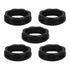 Klyeola 5Pcs E12 Light Socket Rings, Plastic Lamp Shade Holder Adapter, Threaded Collar