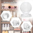 MroMax 6Pcs Tiny Pull Handle Round Acrylic Knob - 16mm Diameter Clear Shiny Knob