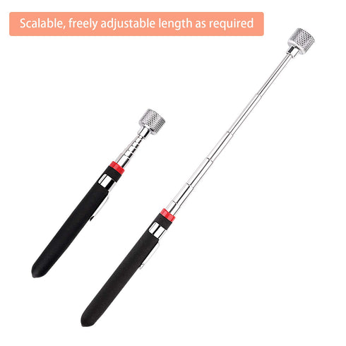 Magnetic Pick Up Tool 4 Pack, Telescopic Magnet Stick (1.5LB, 3LB, 10LB, 15LB) Birthday Gift for Men, Dad, Husband,