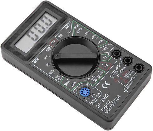 Digital Multimeter Tester, DT830D Autoranging for Continuity Measurement and Transistor Testing