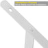 STARVAST 2 Pack 15.7 9.8 inch, 90 (400x250mm) Heavy Duty Shelf Brackets x Floating Shelves White Triangle Shelf