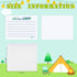Motiskyy 12 Set Set 5.5 4.25 Inches Camp Lined Flat Cards and Envelopes x Camp Stationary with Envelopes for Boys