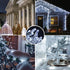 weillsnow 164 500 8 FT LED Christmas Lights Outdoor, Waterproof Christmas Fairy Lights with Timer, Plug in White LED