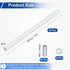 VIAPUICE M10 7.9'', 8 Set Lighting Fixture Downrods x Threaded Extension Rod Lamp Rod Light Fixture Part