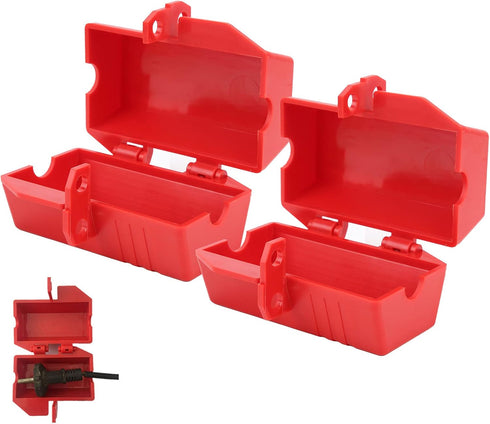 2Pcs Lockout Plug Lock - Industrial Power Rationing/Off for Air Conditioner and Tools 110V-220V