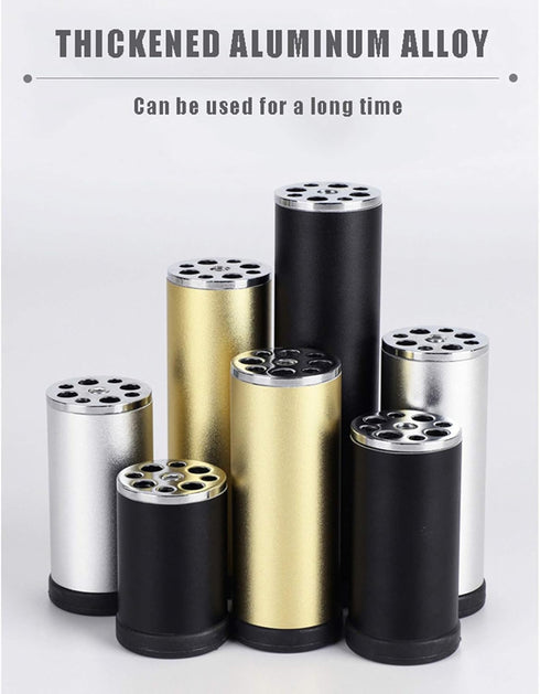 PLLJIAXUAMCLNAA 4PCS 8cm/3in) Aluminum Alloy Sofa Leg, Adjustable Cabinet Legs, Metal Furniture Support Legs, for Sofa