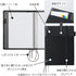 KOKUYO Systemic Synthetic Leather Cover Notebook, Twin Ring Edge, Semi-B5, 40 Sheets, 35 Lines, Black, Japan Import
