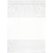 Plymor 10" x 13" Reclosable Plastic Bags, 2 Mil, Pack of 100, White-Block Zipper