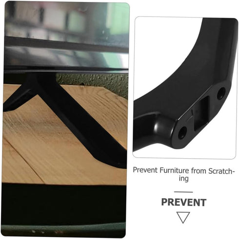 SOLUSTRE 2pairs Setup Adjustable Tv Stand Legs Furniture Feet for Bedroom Tv Stand Replacement Legs for Element Easy