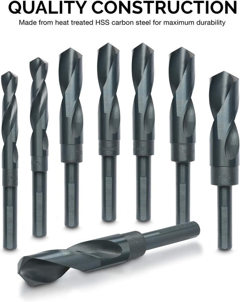 10005 Jumbo Silver & Deming Drill Bit Set, 8 Piece, 1/2" Inch Shank