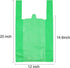 LazyMe T Shirt Bags, Plastic Bags with Handles for Grocery, Retail, St. Patrick's Day, 12x20 Inch (Green, 50pcs)