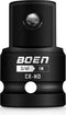 BOEN 3/4"F to 1"M Impact Socket Adapter, Cr-Mo Steel Socket Adapter Set for Impact Driver Conversions
