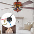 Zing Ear ZE-208S E89885 Ceiling Fan Switch 2PCS - 3 Speed 4 Wire Pull Chain Control for Fans and Wall Lamps (Brass)