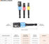 3Pcs Impact Grade Driver Sockets Drill Adapter Extension Set 1/4", 1/2", 3/8 Reducer for Power Drill