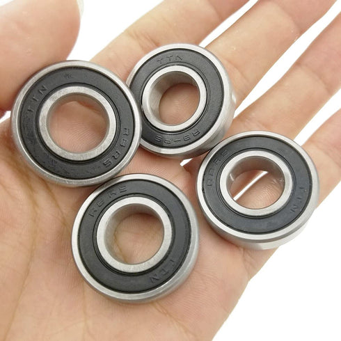 10 PCS R8-2RS Double Rubber Sealed Roller Ball Bearing - 1/2 Inch Bore, ABEC3 Precision Bearing