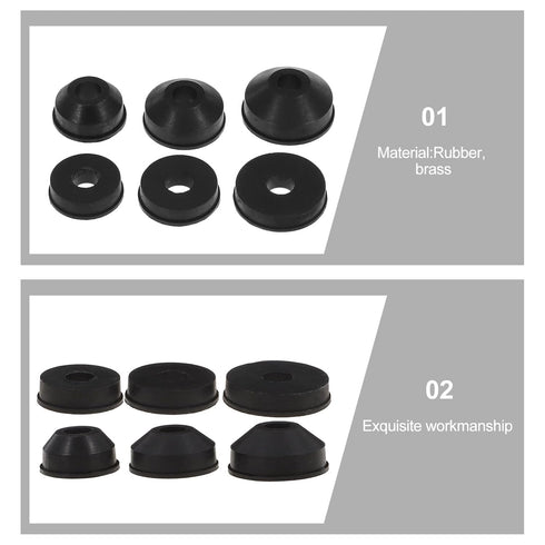 Outdoor Spigot 58pcs Faucet Washer Assortment Kit, Flat and Beveled Washers for Sink Washer Replacement