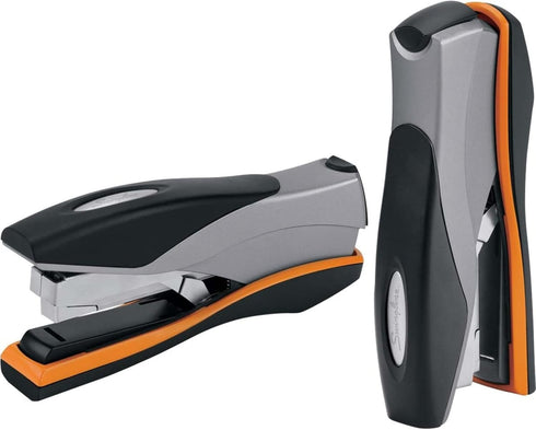 Swingline Optima 40 Stapler, 40 Sheet Capacity, Jam Free, Soft Grip, Metal, Orange and Gray