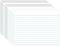 White Index Cards 5x7, Ruled Index Cards, Flash Cards for Studying, File