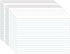 White Index Cards 5x7, Ruled Index Cards, Flash Cards for Studying, File