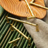 DLAHPJPT 192mm) Creative Bamboo Joint Furniture Handles Golden Kitchen Cabinet Pulls Up Bar Wardrobe Bedside Table