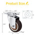 2" Set 4 Pack 300 lb Molen Casters Wheels Heavy Duty of Castor Wheels for Furniture/Crib/Workbench Total Capacity