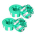 VGEBY 4pcs RC Hex Nuts, M4 Aluminum Alloy Wheel Hex Nuts for D3 D4 1/10 RC Car, Green
