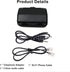 RJ11 3.5mm Analog Telephone Adapter for Split The Line to Telephone and Voice Recorder, with Two Port for Incoming