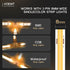 6 Pack 2-Pin 8mm 12/24V Led Strip Light T-Shaped Corner Connectors,Unwired Clips Transparent Solderless No Dark Area