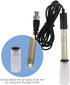 2 in 1 Temperature pH Monitor Meter Tester, 0~14.0 pH Automatic Buffer Recognition for Hydroponics and Water Testing